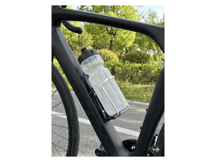 Soporte Porta Botella Ajustable para Bicicleta e18001 Plata 7