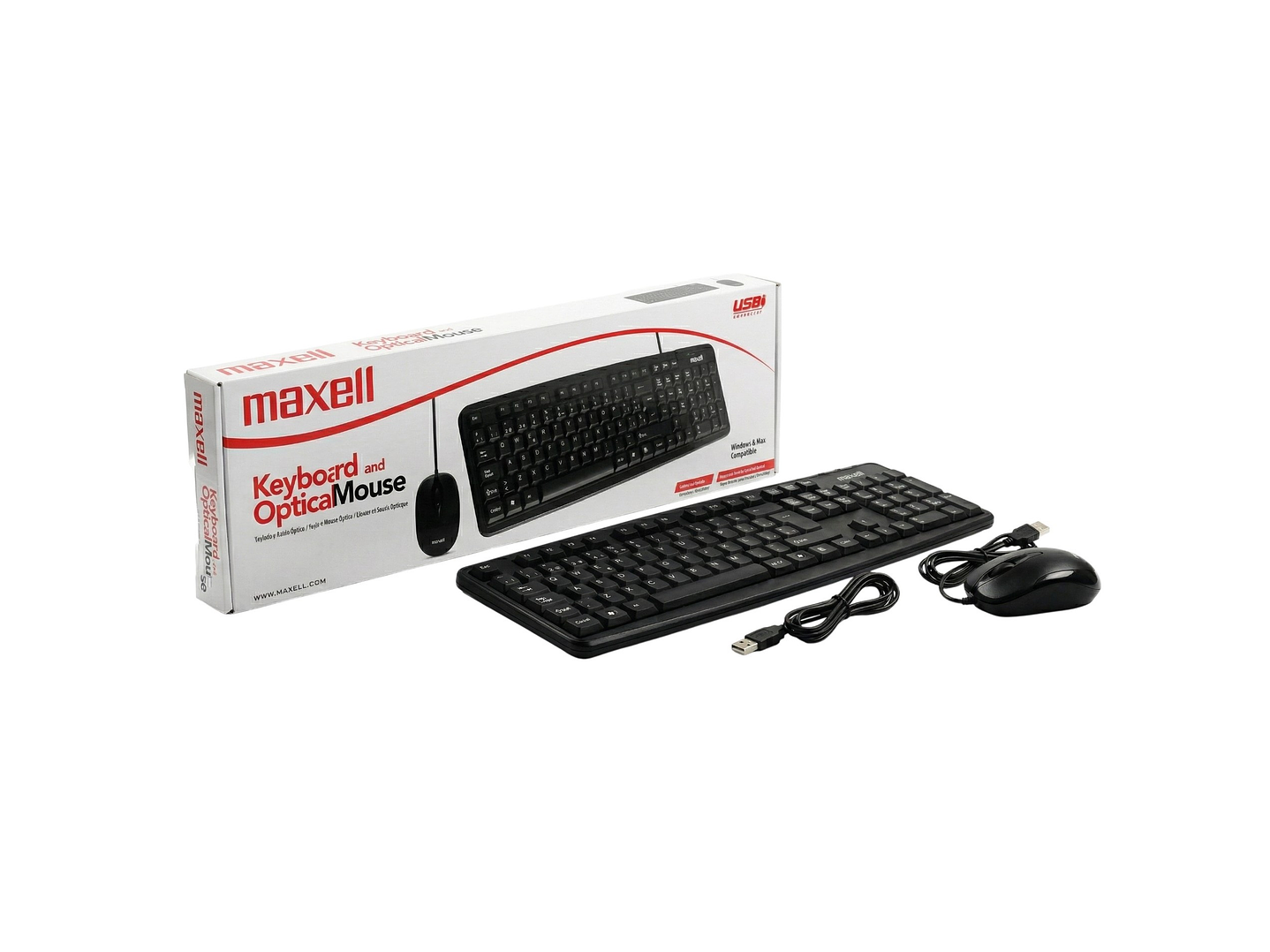 Kit Combo Teclado y Mouse USB Maxell WRKBC-10 4