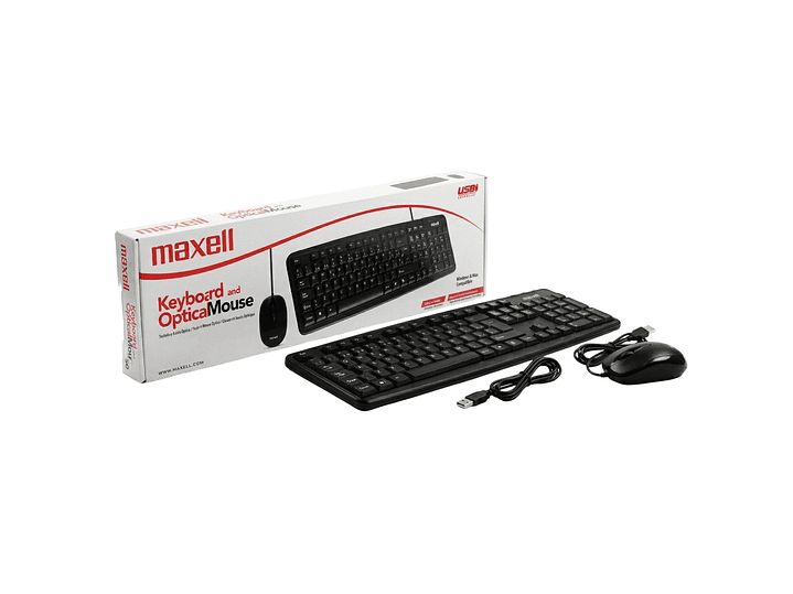 Kit Combo Teclado y Mouse USB Maxell WRKBC-10 4