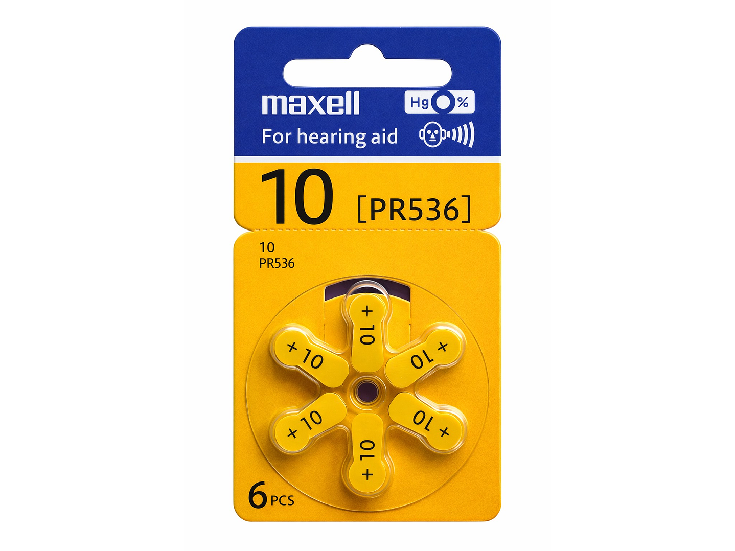 Pack 6 Pilas Para Audífonos Maxell 10 Auditivas 1