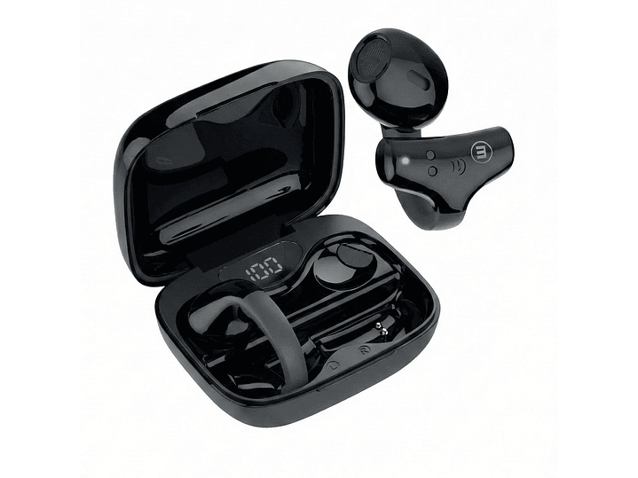 Audífonos Bt Maxell Ear Cuff Clip On Open-Ear TWS Negro 2