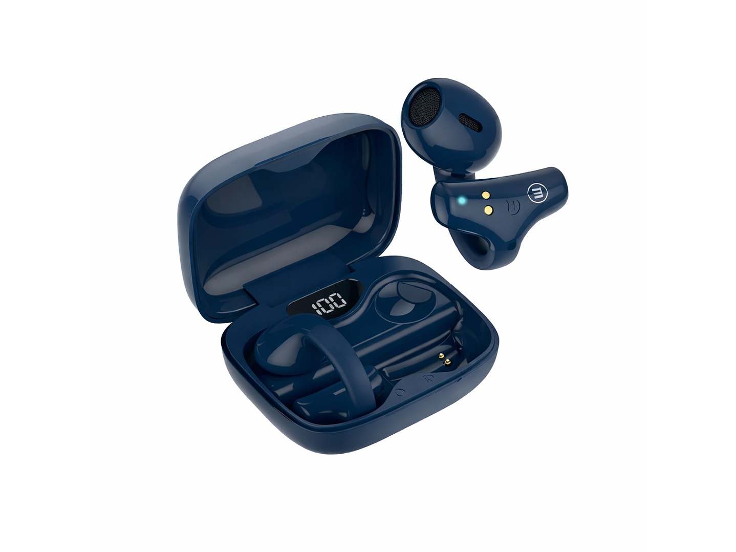 Audífonos Bt Maxell Ear Cuff Clip On Open-Ear TWS Azul 2
