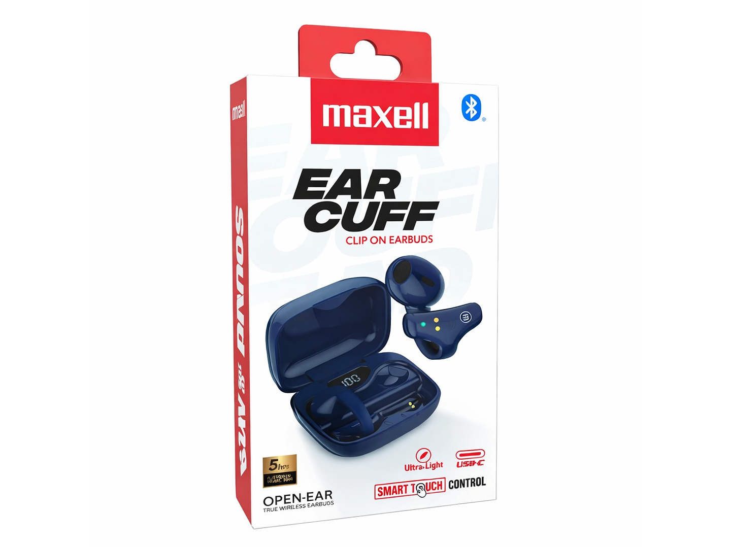 Audífonos Bt Maxell Ear Cuff Clip On Open-Ear TWS Azul 4