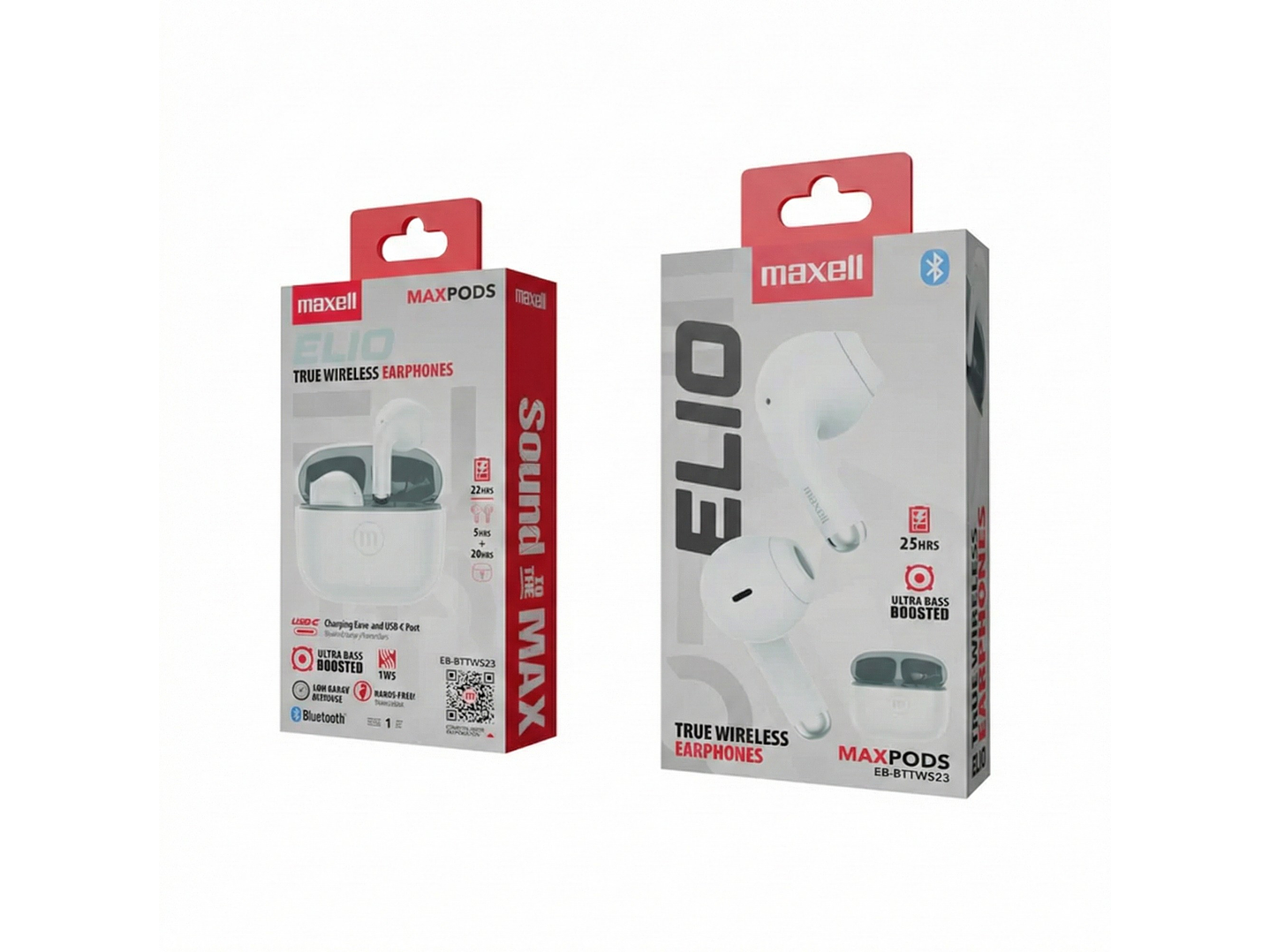 Audífonos inalámbricos Bt Maxell ELIO 12 Horas Blanco 3