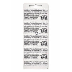 Pack 10 Pilas SR621SW (364) 1.55v Maxell Tipo Botón Holograma	