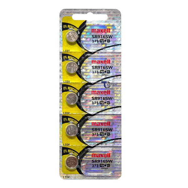 Pack 5 Pilas SR916SW (373) 1.55V Maxell