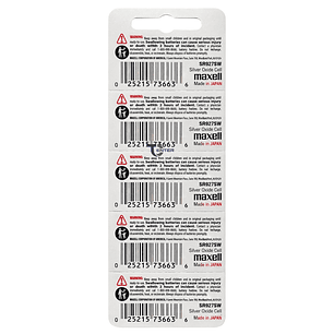 Pack 5 Pilas SR927SW (395) 1.55v Maxell Tipo Botón Holograma
