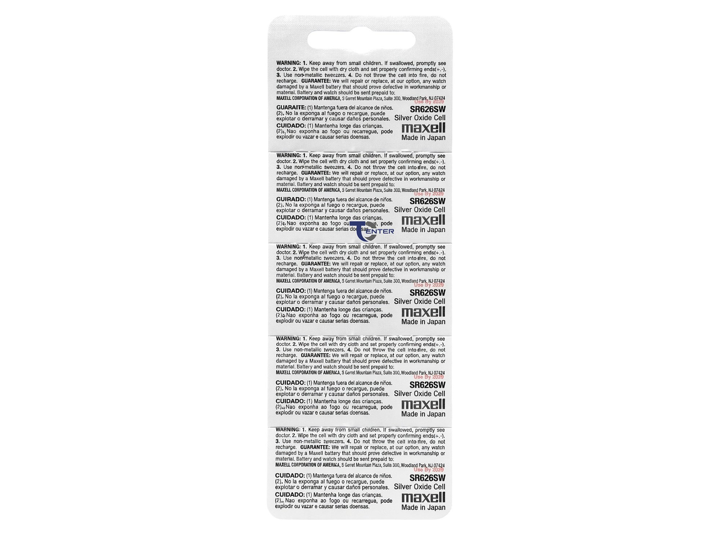 Pack 20 Pilas SR626SW (377) 1.55v Maxell Tipo Botón Holograma 2