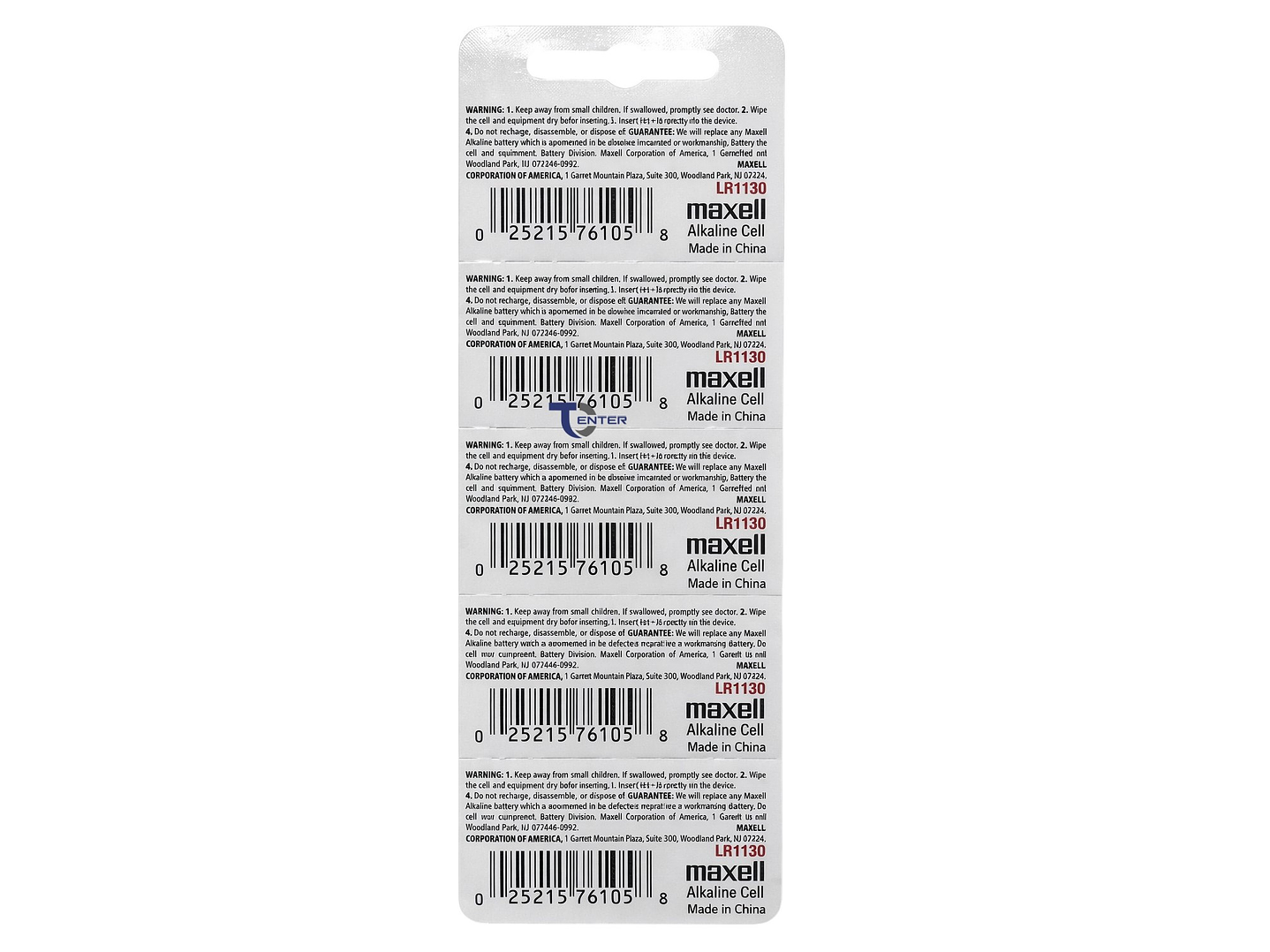 Pack 10 Pilas LR1130 (AG10) 1.5v Maxell Tipo Botón Holograma 2