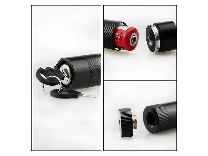 Puntero Láser Portátil Verde 532nm Con Bloqueo Por Llave 5