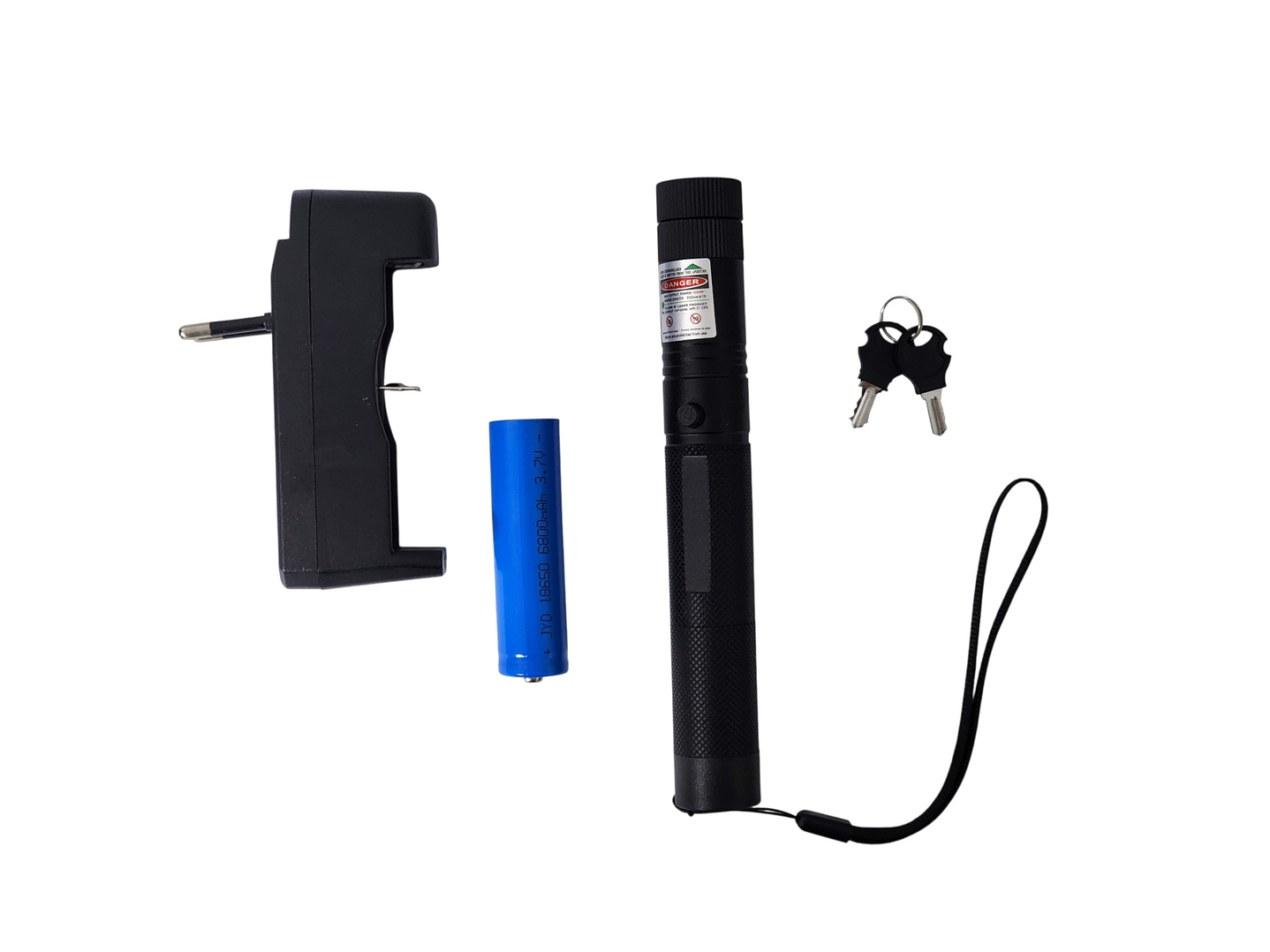 Puntero Láser Portátil Verde 532nm Con Bloqueo Por Llave 6