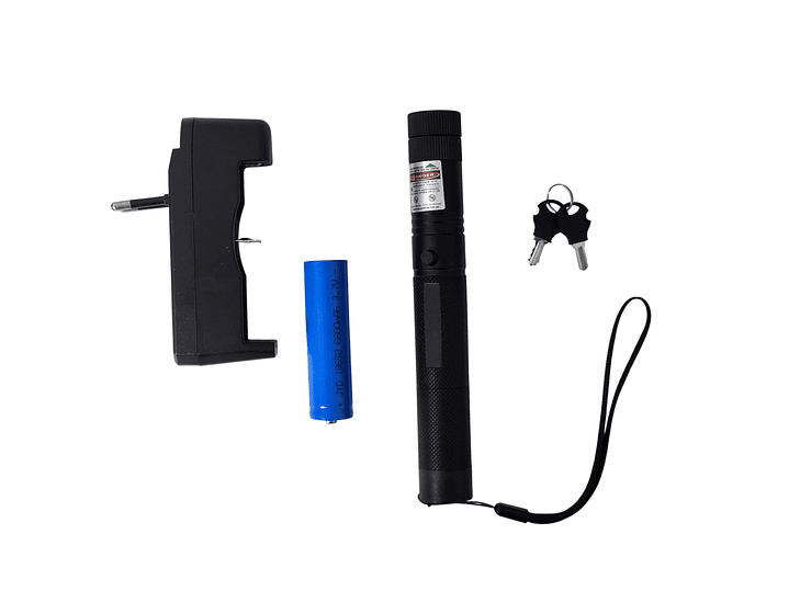 Puntero Láser Portátil Verde 532nm Con Bloqueo Por Llave 6