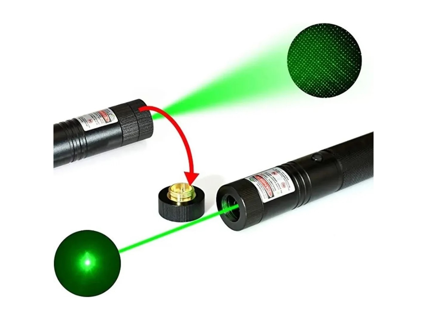 Puntero Láser Portátil Verde 532nm Con Bloqueo Por Llave 8