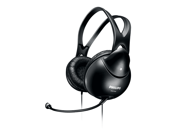 Audífonos Philips SHM1900/00 con Micrófono para PC Negro 1