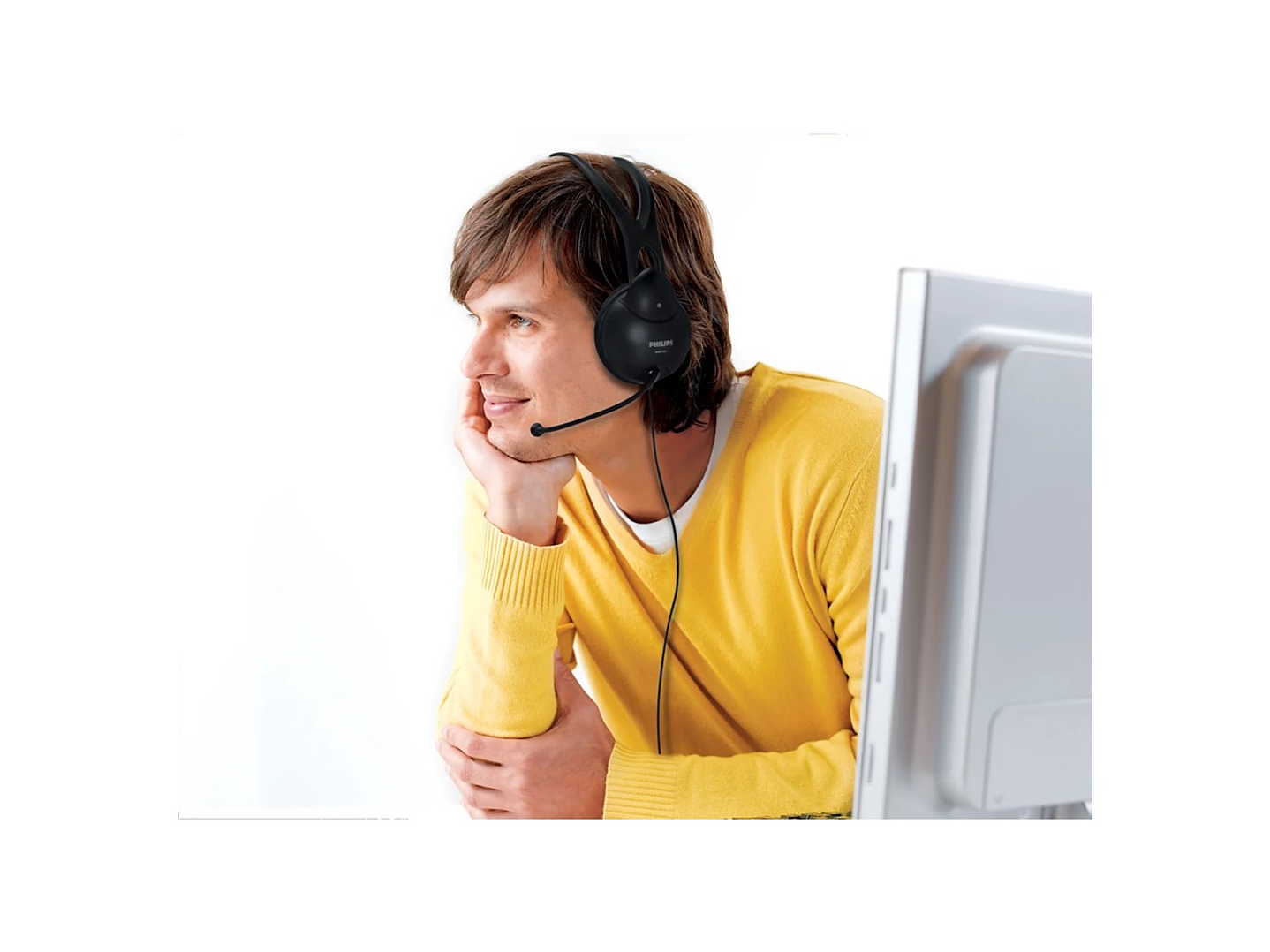 Audífonos Philips SHM1900/00 con Micrófono para PC Negro 2