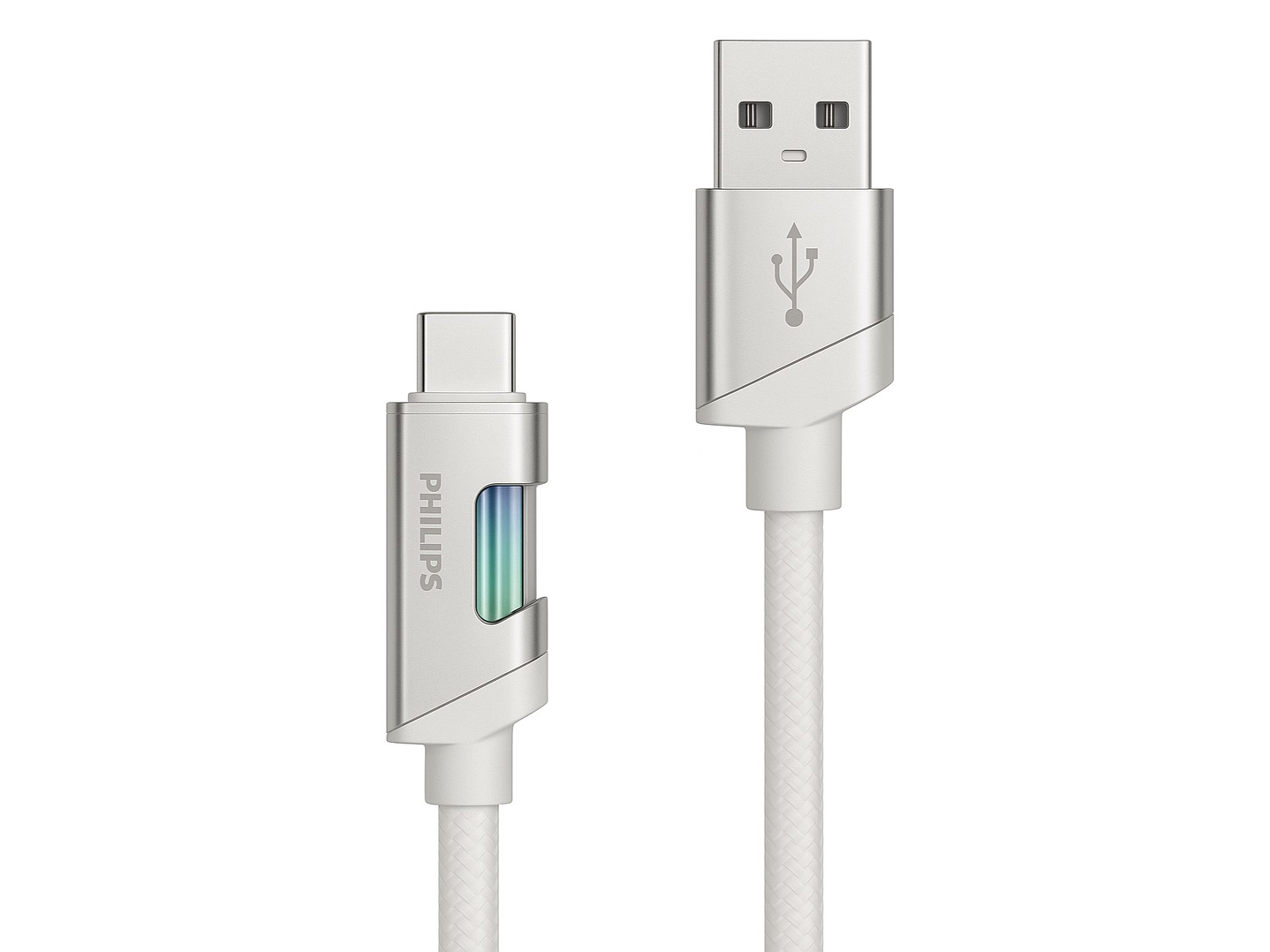 Cable USB-A a Tipo-C Philips DLC5021AW 1 mt Blanco 1