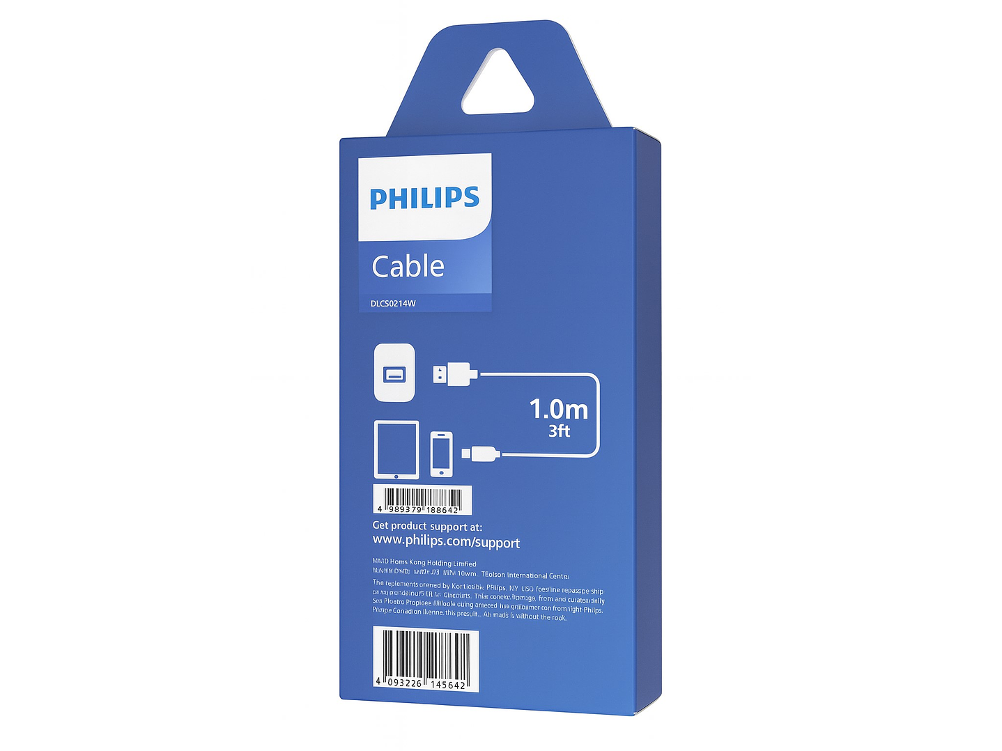 Cable USB-A a Tipo-C Philips DLC5021AW 1 mt Blanco 3