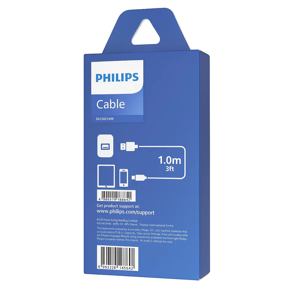 Cable USB-A a Tipo-C Philips DLC5021AW 1 mt Blanco 3