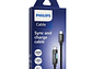 Cable USB-C a USB-C 60w Philips DLC5021CB 1 mt Negro - Miniatura 3