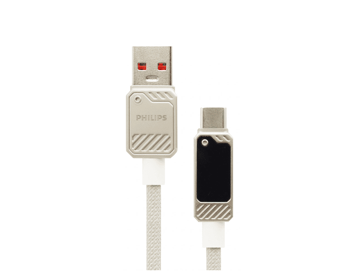 Cable USB-A a Tipo-C Philips DLC5011AW 1 mt Blanco 1