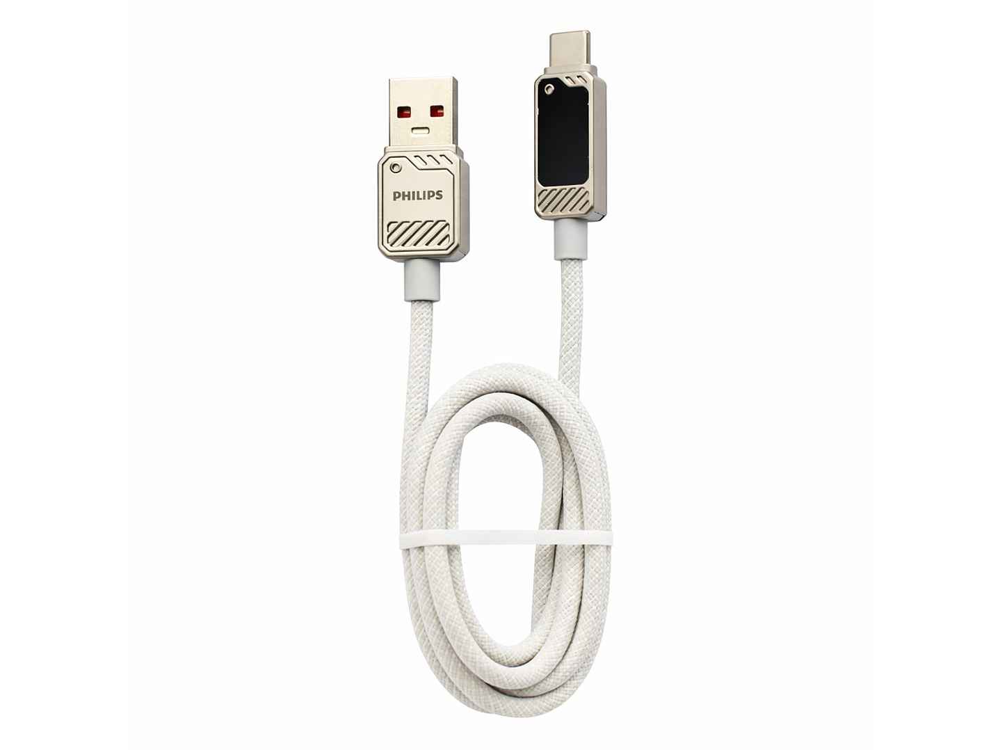 Cable USB-A a Tipo-C Philips DLC5011AW 1 mt Blanco 2