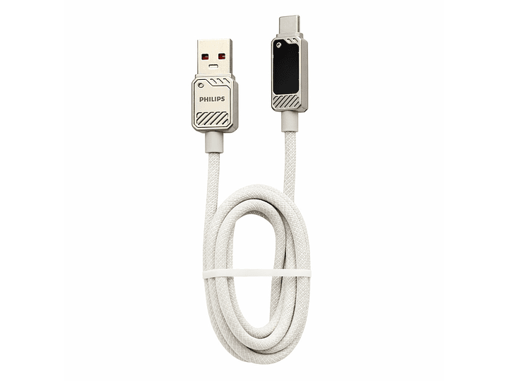Cable USB-A a Tipo-C Philips DLC5011AW 1 mt Blanco 2