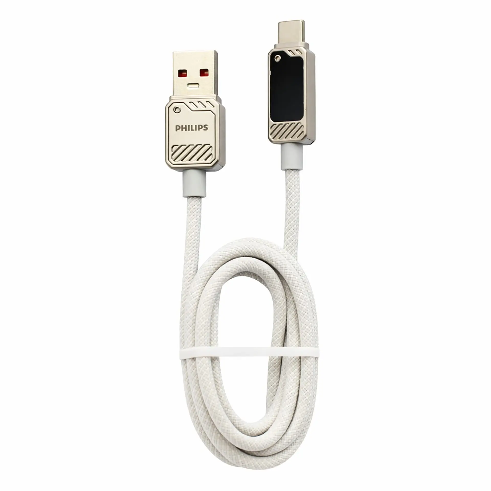 Cable USB-A a Tipo-C Philips DLC5011AW 1 mt Blanco 2