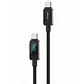 Cable USB-C a USB-C 100w Philips DLC5011CB 1 mt Negro  - Miniatura 1