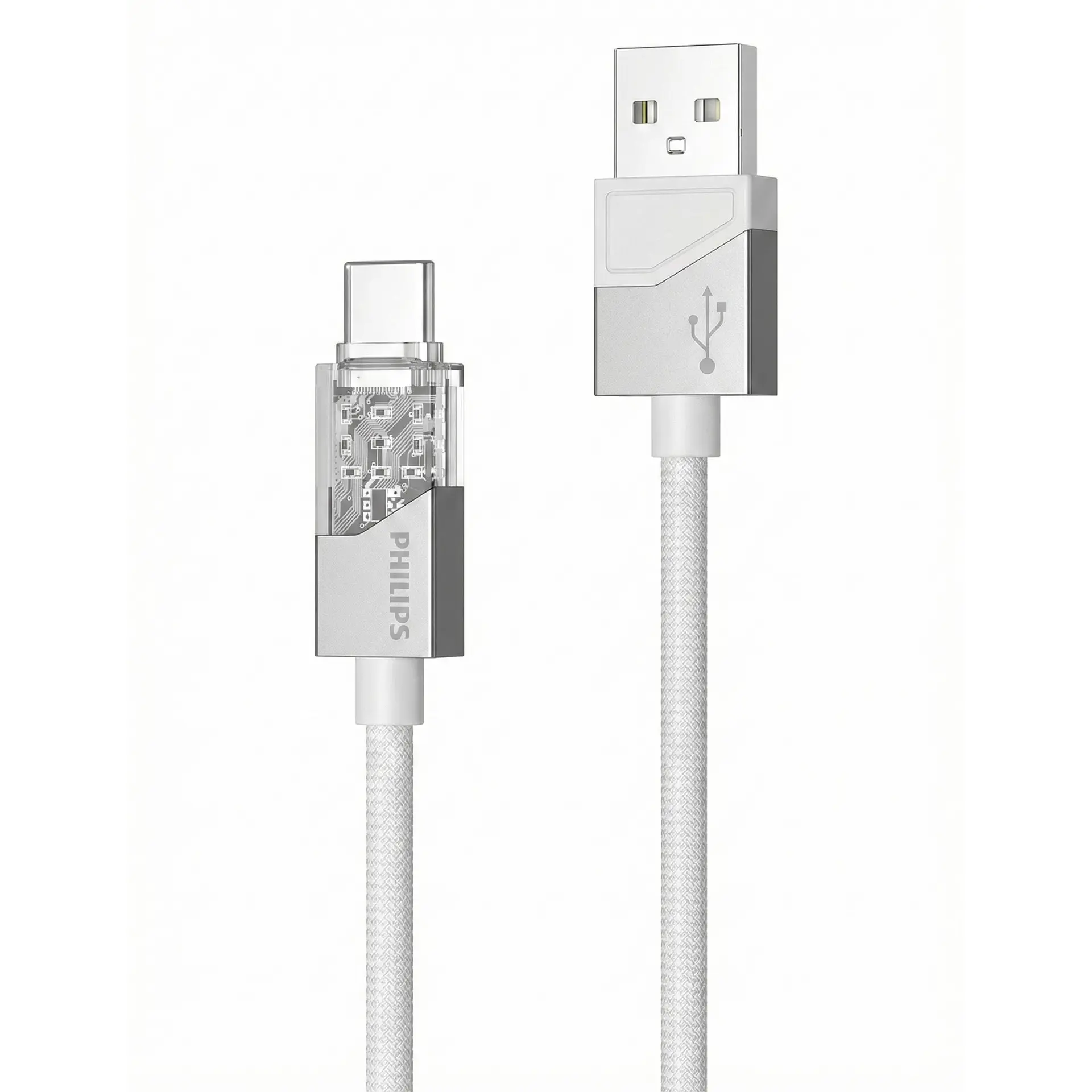 Cable USB-A a USB-C Philips DLC5031AW 1 mt Gris 1