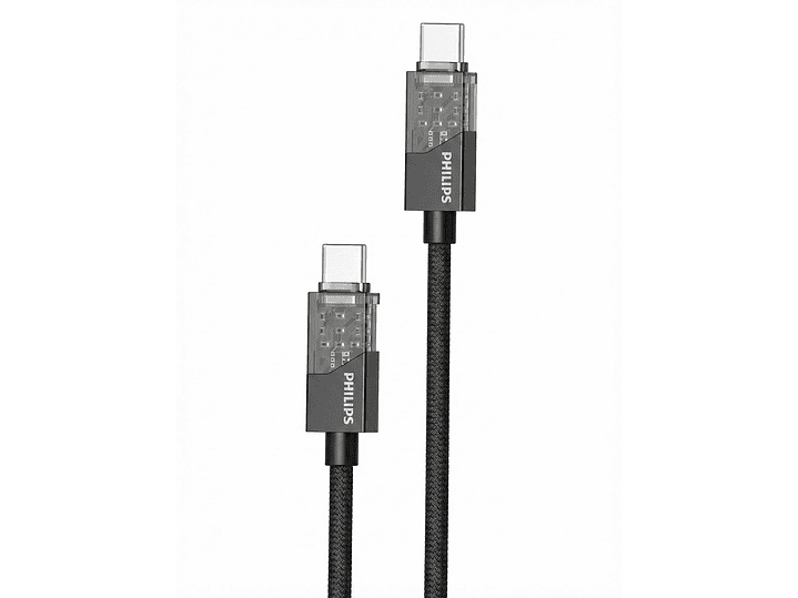 Cable USB-C a USB-C Philips 60w DLC5031CB 1 mt Negro 1