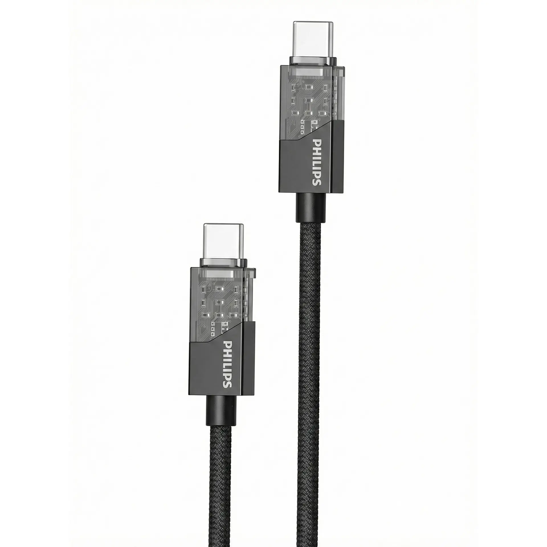 Cable USB-C a USB-C Philips 60w DLC5031CB 1 mt Negro 1
