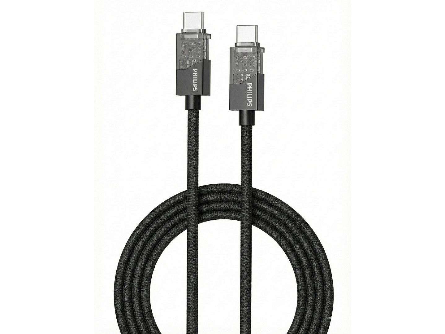 Cable USB-C a USB-C Philips 60w DLC5031CB 1 mt Negro 2