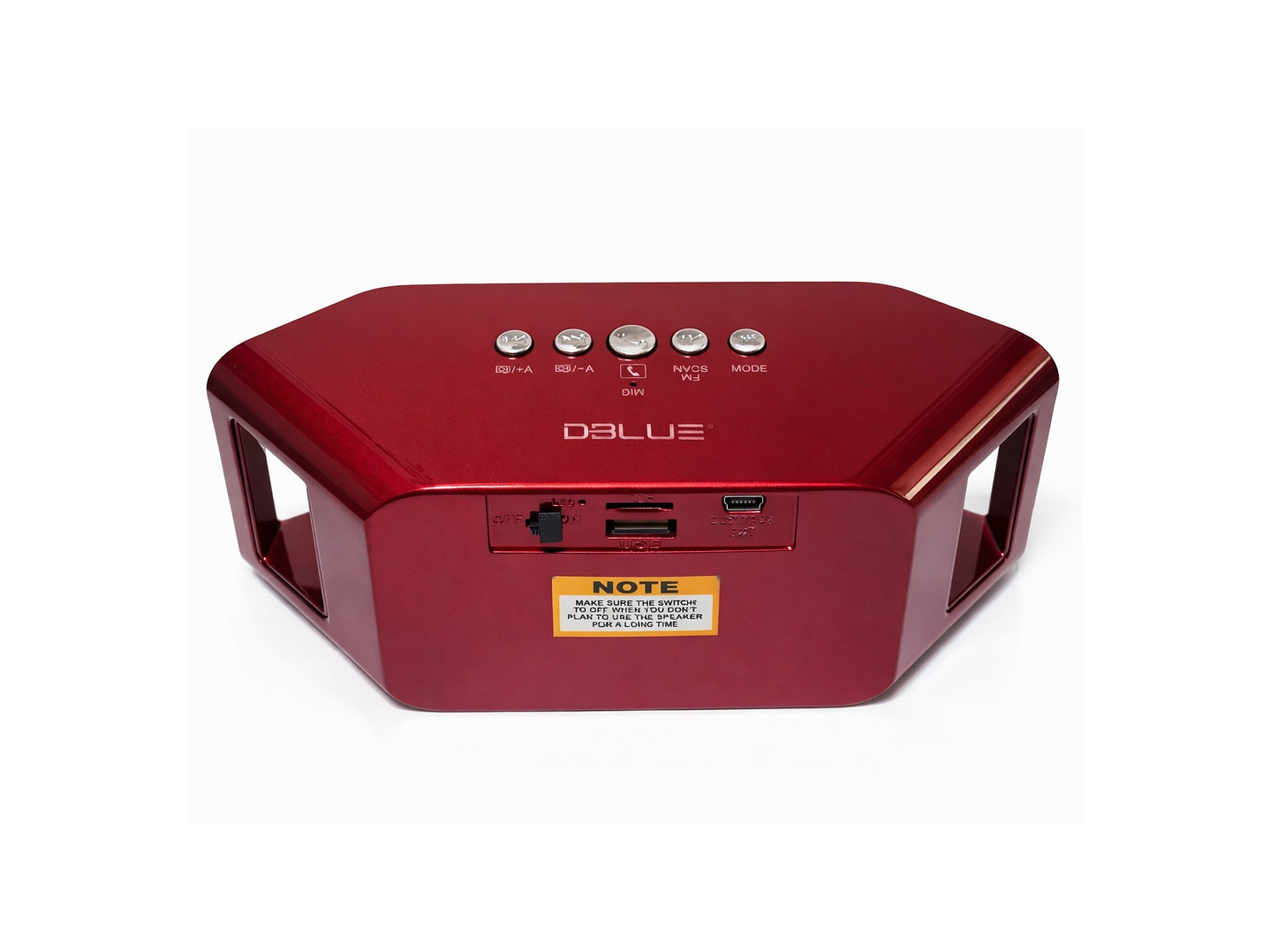 Parlante inalámbrico Portatil BT Rojo DBLUE DBS110 2