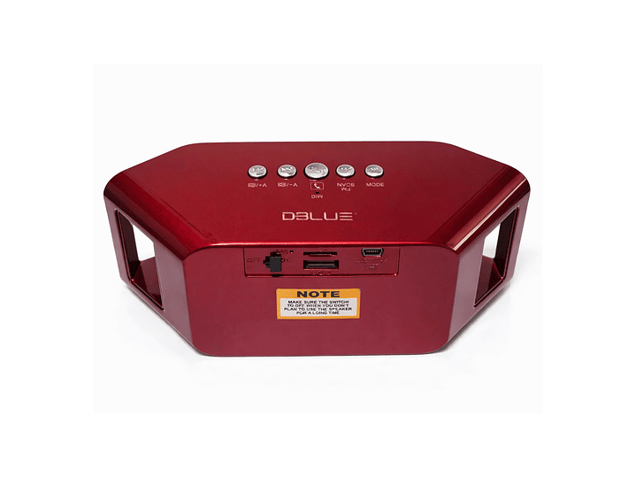 Parlante inalámbrico Portatil BT Rojo DBLUE DBS110 2