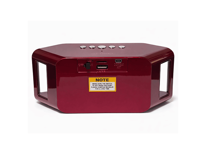 Parlante inalámbrico Portatil BT Rojo DBLUE DBS110 3