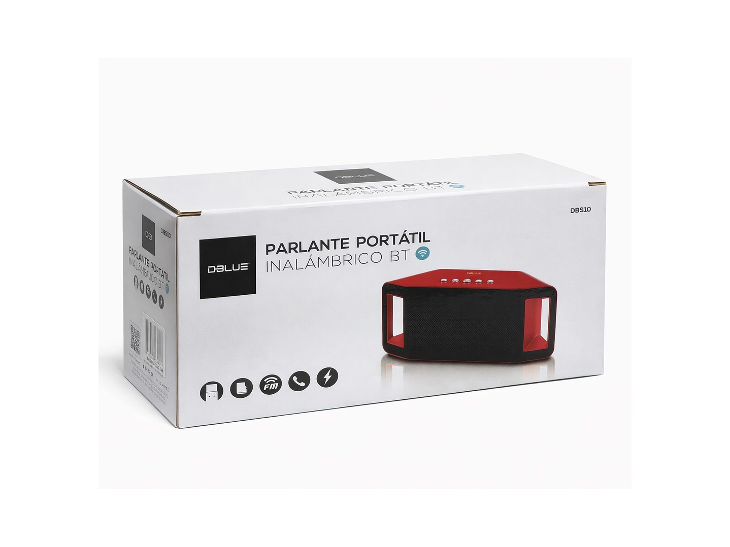 Parlante inalámbrico Portatil BT Rojo DBLUE DBS110 5