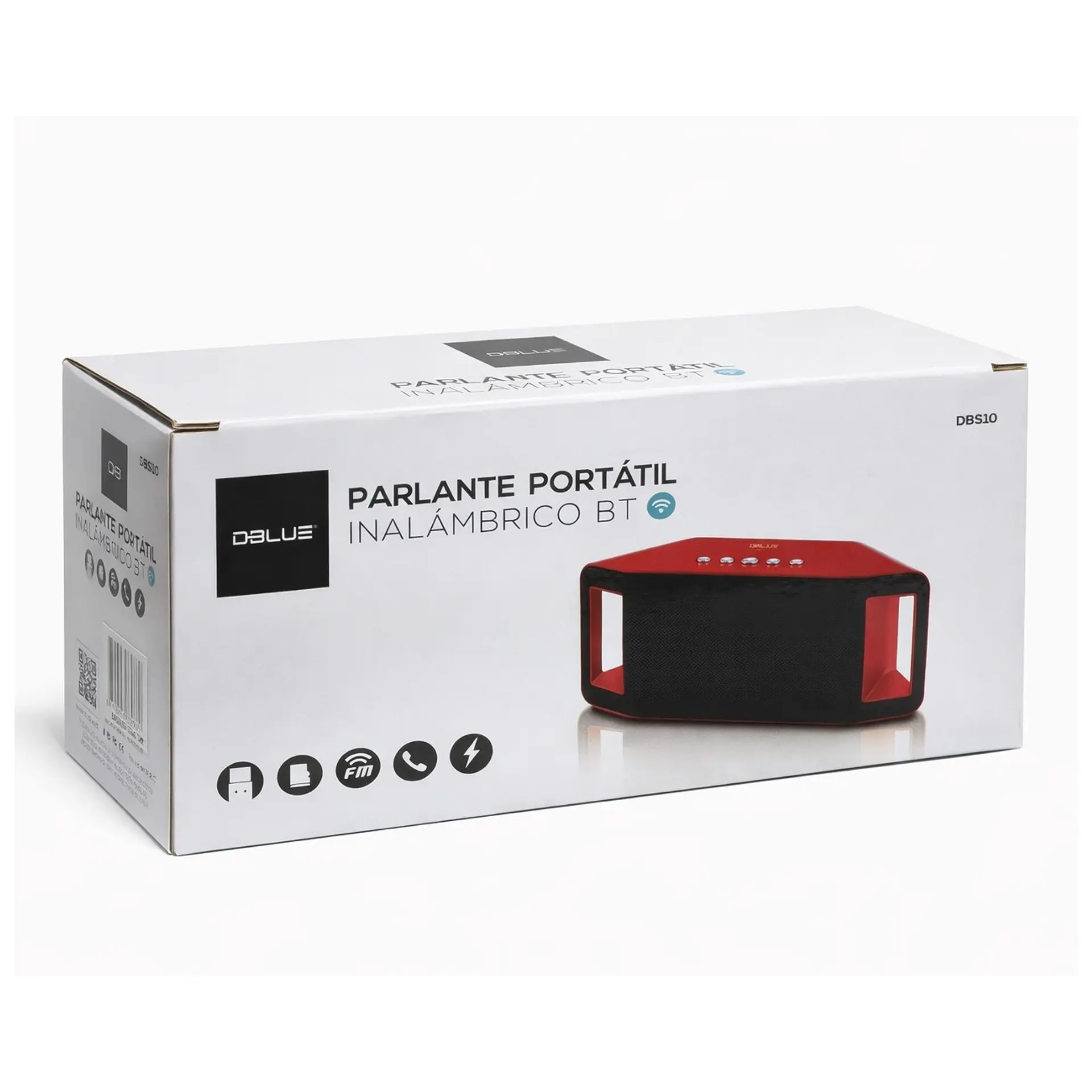Parlante inalámbrico Portatil BT Rojo DBLUE DBS110 5