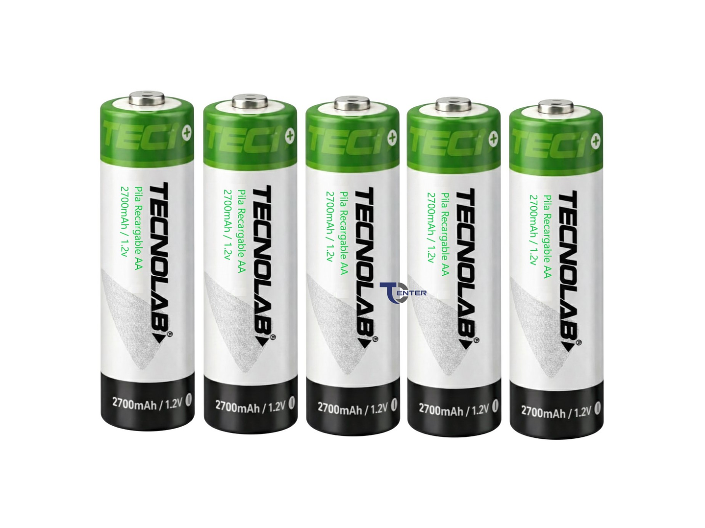 Pack 5 Pilas Recargables AA Tecnolab 2700mha TL727 3