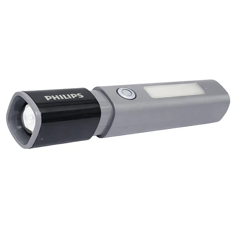 Linterna LED Philips 10W Recargable Zoom 150m 4 Modos