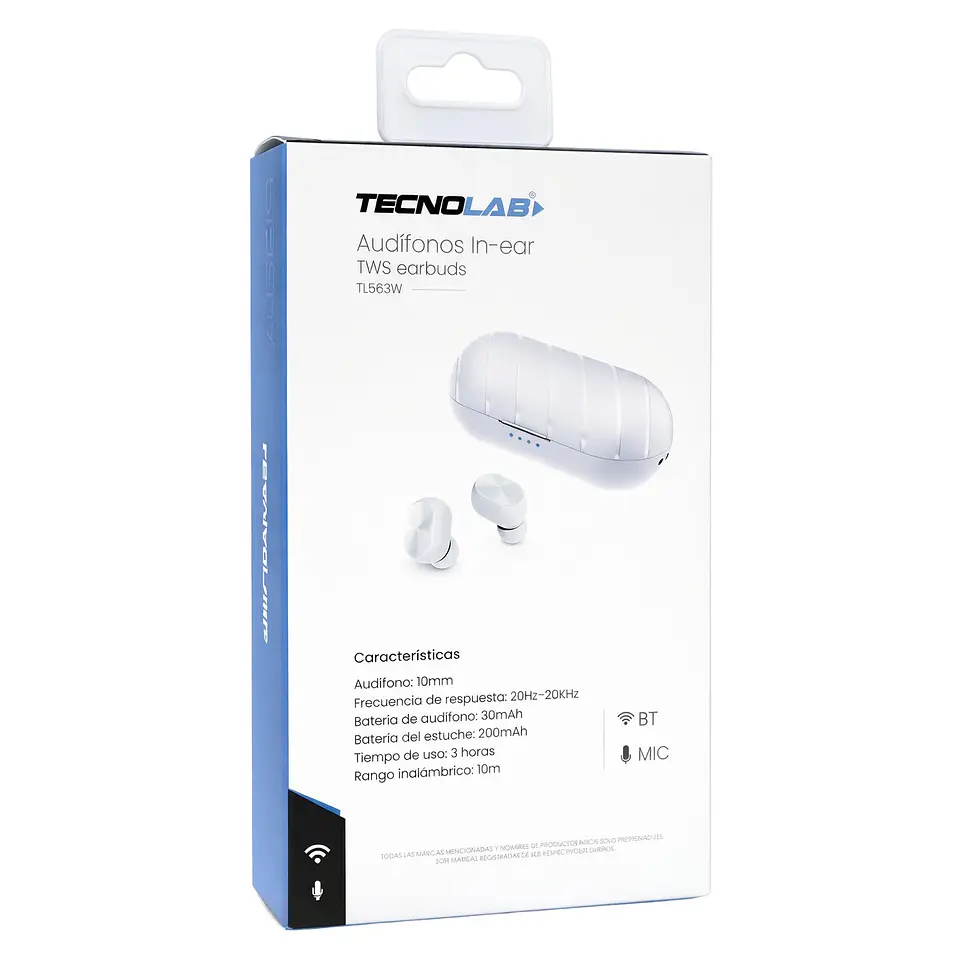Audífonos Inalámbricos BT Tecnolab TL563BW 4