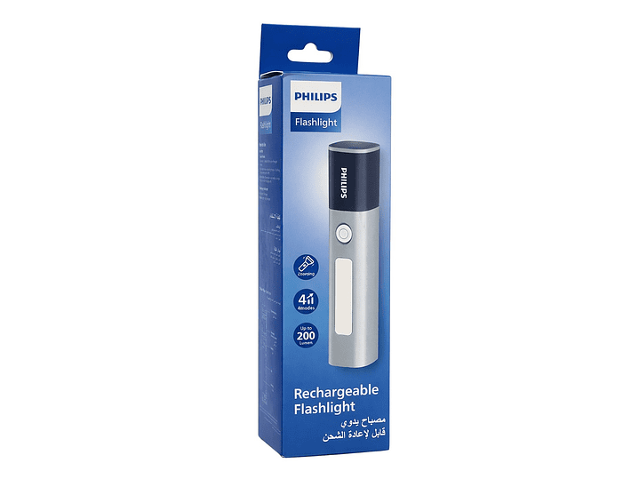 Linterna LED Philips 10W Recargable Zoom 150m 4 Modos 6