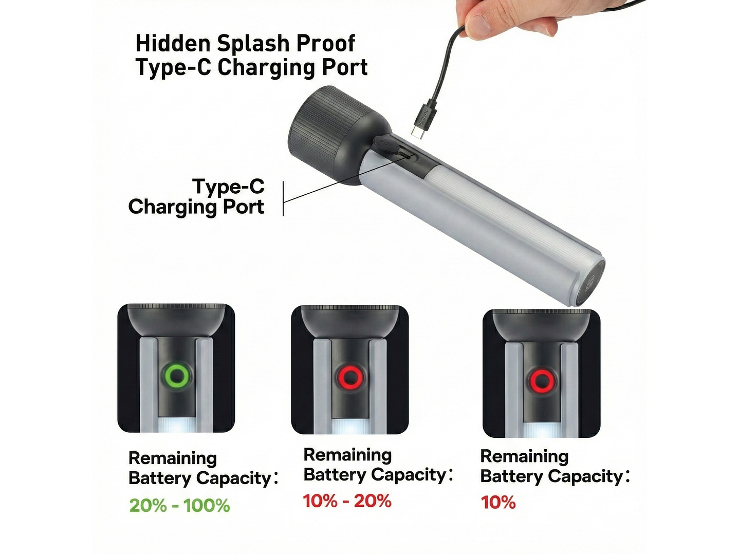 Linterna LED Recargable 400lm 3W SFL1183R/56/ Philips 4