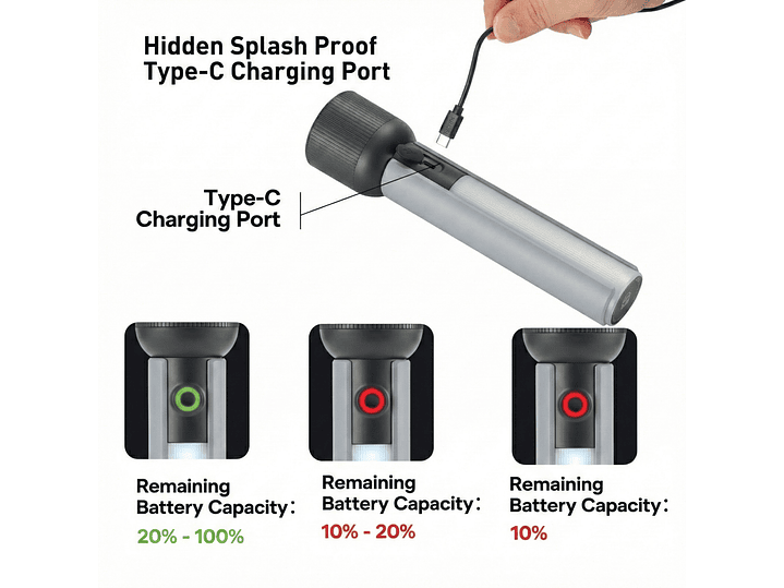 Linterna LED Recargable 400lm 3W SFL1183R/56/ Philips 4