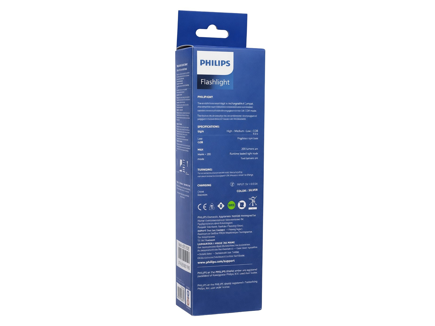 Linterna LED Philips 10W Recargable Zoom 150m 4 Modos 7