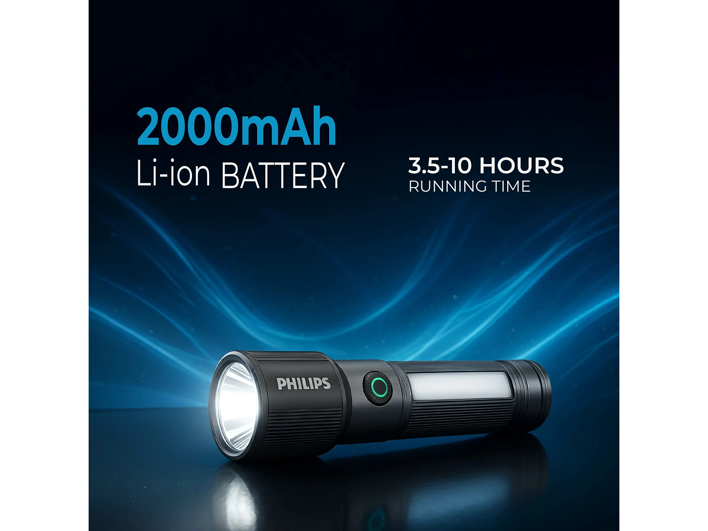 Linterna LED Recargable 330lm 7W SFL2153/56 Philips 5