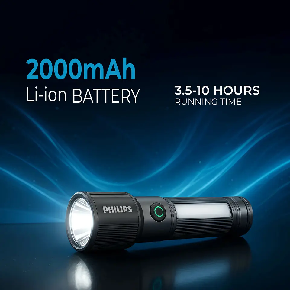 Linterna LED Recargable 330lm 7W SFL2153/56 Philips 5