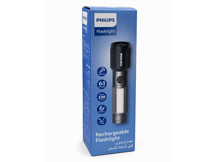 Linterna LED Recargable 330lm 7W SFL2153/56 Philips 8