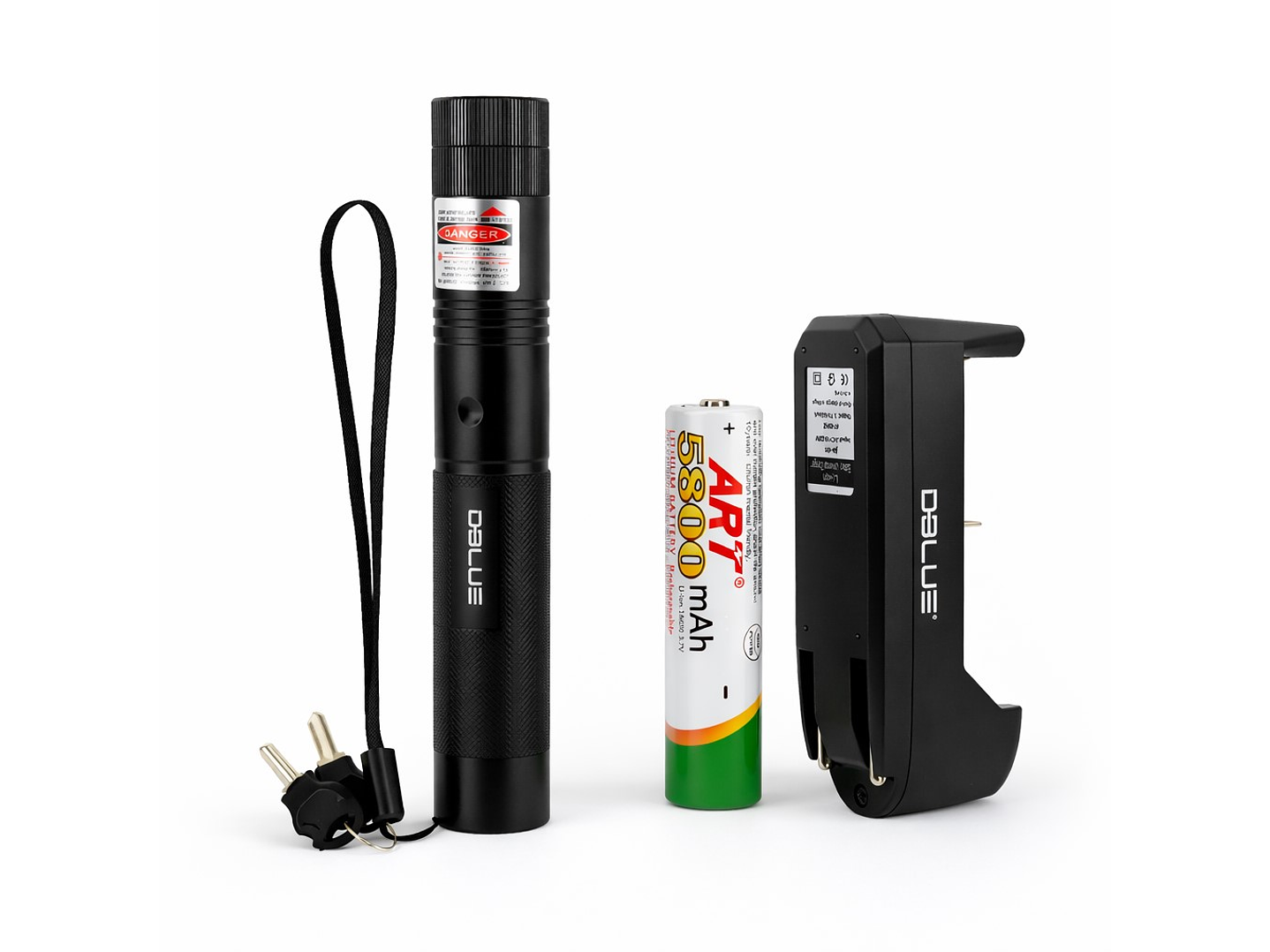 Kit Puntero Laser Rojo 1000mw con Batería y Cargador 2