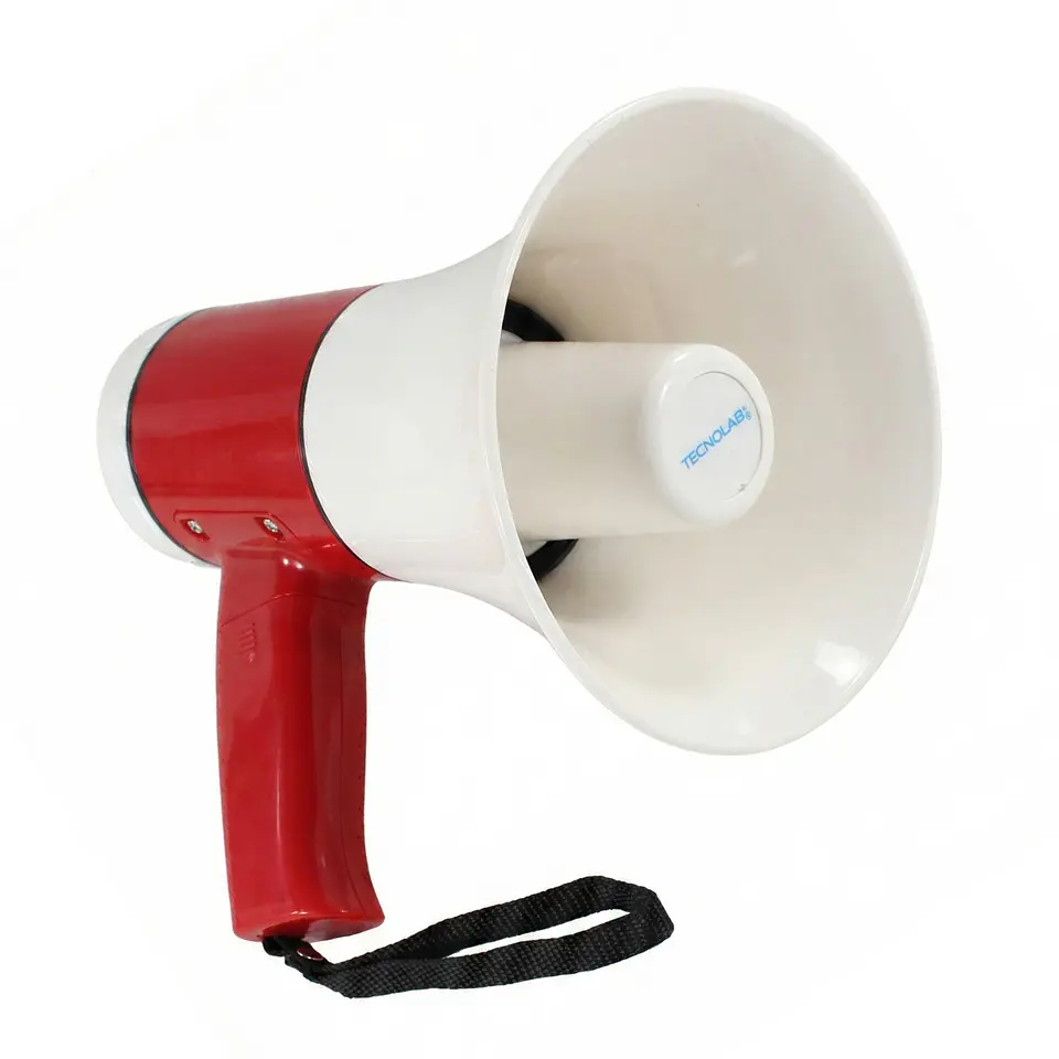 Megáfono Portátil Tecnolab TL846 Recargable BT 35w 300m 1