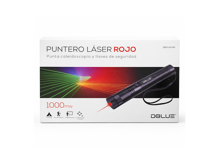 Kit Puntero Laser Rojo 1000mw con Batería y Cargador 4